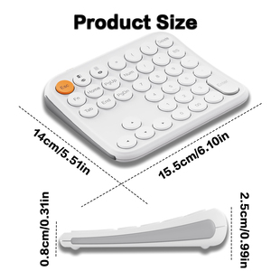 Teclado numérico inalámbrico recargable JOMAA 2.4G+BT de modo dual, multidispositivo, 36 teclas, mini teclado numérico - Product Image 5
