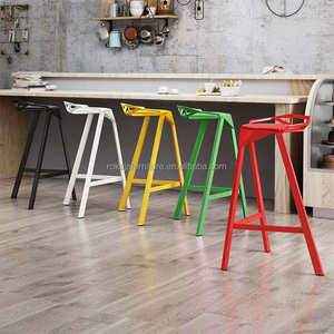 Taburete alto multiusos moderno para Bar, sillas de <span class=keywords><strong>cocina</strong></span> con marco de metal a <span class=keywords><strong>precio</strong></span> barato, <span class=keywords><strong>taburetes</strong></span> industriales para bar al por mayor - Product Image 3