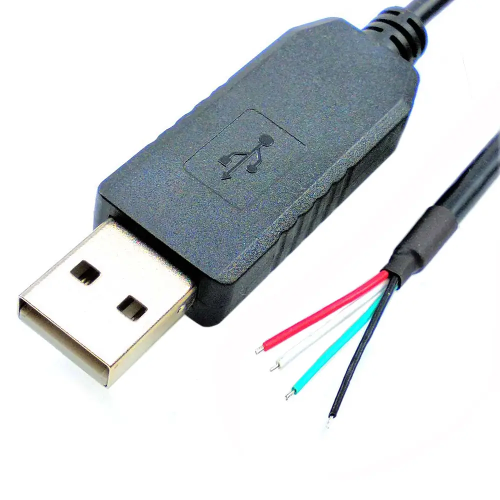 Prolific PL2303 USB RS232 WE 1800 Wire end Serial Cable for PLC CPU MCU ARM Laptop PC to Serial Converter