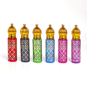 Flacone Roll-on di Lusso da 8ml per Oli Essenziali e Cosmetici, Design Elegante in Nero, Blu, Rosso, <span class=keywords><strong>Verde</strong></span>, Viola e <span class=keywords><strong>Oro</strong></span> - Product Image 1