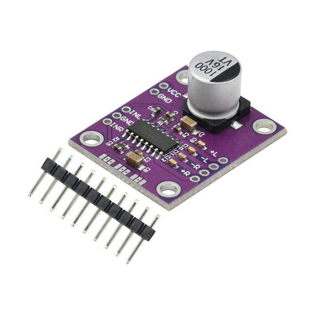 PAM8406 interference free stereo D-class audio amplifier module development board