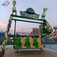 Manège à bascule dinosaure pour enfants, équipement d'attraction populaire pour parcs d'attractions, parcs de loisirs et fêtes foraines, à vendre