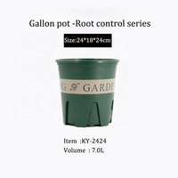 Pot de fleurs 24*24cm 7L Bon système de drainage Contrôle des racines Pot