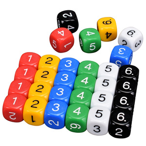Dados Acrílicos Coloridos Passen, Juguetes Matemáticos Digitales, Material Didáctico para Niños, Aprendizaje de Cálculo, Accesorios para Contar, Sumas y Multiplicaciones - Product Image 1