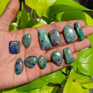 Lote de Cabujones de Azurita Natural de 221CT, Piedras Preciosas Pulimentadas para Joyería, Proveedor y Fabricante al por Mayor de la India - Product Image 3