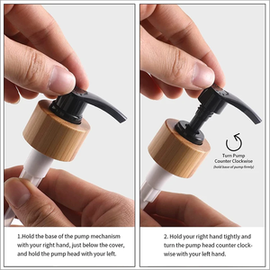 Dispensador <span class=keywords><strong>de</strong></span> jabón blanco y negro al por mayor, 2 unidades, juego <span class=keywords><strong>de</strong></span> accesorios <span class=keywords><strong>de</strong></span> <span class=keywords><strong>baño</strong></span>, dispensador <span class=keywords><strong>de</strong></span> jabón con loción, juego <span class=keywords><strong>de</strong></span> cristal con bombas y bandeja <span class=keywords><strong>de</strong></span> Bambú - Product Image 5