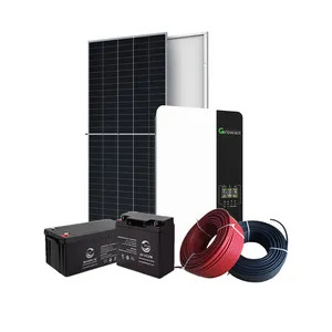 Novo sistema de energia solar híbrido 10kw, conjunto completo de energia solar portátil inteligente para casa fora da grade inversor