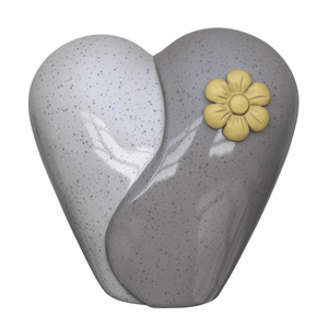 Оптовая продажа, ручная работа, двухцветная керамическая урна-компаньон в форме сердца, урна на память для собаки, кошки или пары, мемориал - Product Image 2