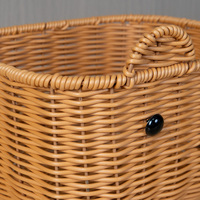 Ecologische moderne plastic rotan handgeweven multifunctionele opbergmand in dierenvorm voor thuisopbergen & -organisatie