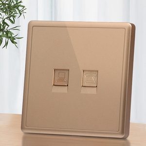Cat6 Cat7 <b>Wall</b> Plate 86 Type Network Computer TV Telephone Socket <b>Panel</b> Modular Gigabit Broadband Adaptable Easy Install - Product Image 6