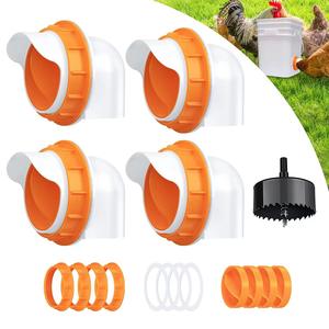 Comedero para Aves de Corral, Resistente a la Lluvia, Tipo Cubeta Tubular, Material PP, para Uso en Granjas Avícolas - Product Image 4