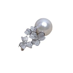 Pendentif en argent S925 fait main, barre chaude, pour femme, plateau vide pour perle de 11-12 mm, JG5209, accessoires de bijoux DIY, boucles d'oreilles élégantes - Product Image 4