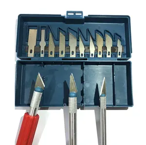 Multifunktions 13PCS Hobby Knife Crafts Carving Cutter Set Präzisions-Bastel messerset für Holz papier