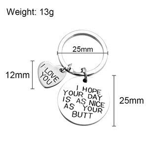 Llavero Metálico Personalizado para el Día de San Valentín, Romántico, Duradero y Lindo, para la Colección de Accesorios Diarios de tu <span class=keywords><strong>Novio</strong></span> - Product Image 5