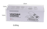 Coupe-Légumes Réglable Hachoir à Oignons Mandoline Professionnelle 23 en 1, Hachoir Alimentaire Multifonctionnel