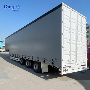 Semirremolque de 40/45/53 pies con puerta lateral de lona, cortinas tipo <span class=keywords><strong>Tautliner</strong></span>, material de acero, en venta - Product Image 2