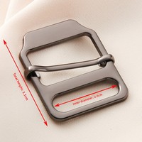 Meetee BB-103 Boucles réglables 15/20/25 mm pour accessoires vestimentaires, sangles de sacs, sangles de vêtements, boucles de réglage à trois glissières
