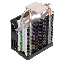 Refroidisseur d'air pour processeur PC de jeu LOVINGCOOL OEM 90 mm avec 2 caloducs et ventilateur de refroidissement CPU 3 broches pour LGA 1700/1200/115X/1366