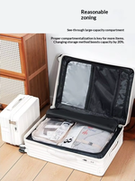 Valise à roulettes Kamaier unisexe en aluminium à coque rigide, 20 pouces, légère, avec serrure à combinaison et roues pivotantes à 360 degrés