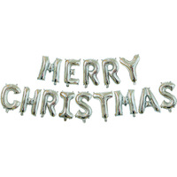 Joyeux Noël - Ensemble de ballons en aluminium - Décorations de fête de Noël - Fournitures - Certifié ISO 9001