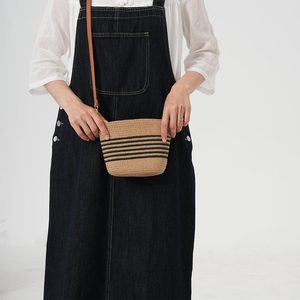 กระเป๋าหวายใส่ผักขนาดใหญ่ รุ่นใหม่ ปี 2026 สายสะพายไหล่ เปิดปิดแบบเปิด สำหรับผู้หญิง ใช้พักผ่อนริมทะเล - Product Image 4