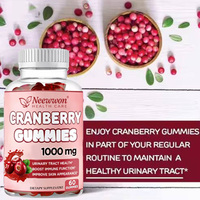 Neewwon Gummies végétariennes à la canneberge – Complément alimentaire pour soutenir la santé des voies urinaires et l'équilibre immunitaire pour adultes – Nutrition quotidienne