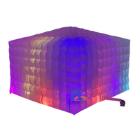 Grandes tentes gonflables pour événements, en matériau Oxford, portables, pour discothèque, fête, événement, avec éclairage LED