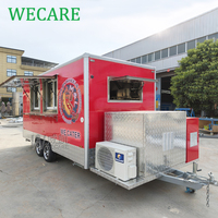 WECARE Remorque Alimentaire Mobile pour Glaces, Café, Snacks, Boulangerie, Tacos, Poulet Rôti, Grillades, et Concessions