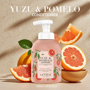 OEM ODM Pure Yuzu <span class=keywords><strong>Pomelo</strong></span> acondicionador hidratante con <span class=keywords><strong>aceite</strong></span> <span class=keywords><strong>de</strong></span> semilla <span class=keywords><strong>de</strong></span> lino y vitamina E hidratante y nutritivo ayuda a restaurar el brillo del cabello - Product Image 2