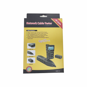 LCD hiển thị cáp Ethernet Tester Mạng wiremap PoE Checker và chiều dài công cụ đo lường thiết bị sợi quang - Product Image 2