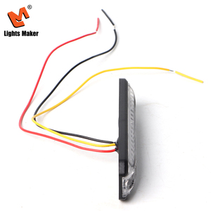 Luz Estroboscópica LED de Advertencia de 3.5 Pulgadas y 10.5W, Carcasa Delgada, Base de Aluminio, IP67K, Luz Intermitente Ámbar HML-SW0909E - Product Image 2