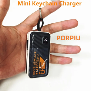 Mini batterie externe portable 5000 mAh avec logo personnalisé, format porte-clés, pleine capacité, nouveau style tendance, chargeur populaire - Product Image 5