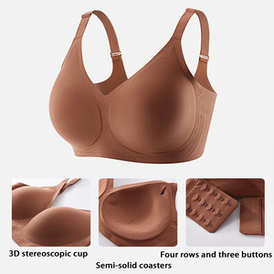 <span class=keywords><strong>Sujetador</strong></span> sin costuras para mujer, con tiras de gel, sin aros, con tirantes ajustables, transpirable, con cuello en V, <span class=keywords><strong>invisible</strong></span>, push-up, para busto <span class=keywords><strong>grande</strong></span> - Product Image 6