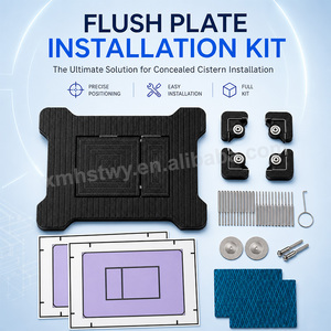 Plaque de commande <span class=keywords><strong>WC</strong></span> de haute qualité pour réservoir encastré avec fixation magnétique, mécanisme d'installation carrelée, aménagement durable pour salle de bain - Product Image 2