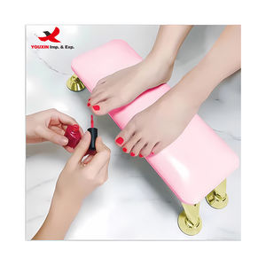 Reposabrazos de Cuero Sintético para Manicura, Cojín de Apoyo para Manos con Soporte de Acero Inoxidable - Product Image 6