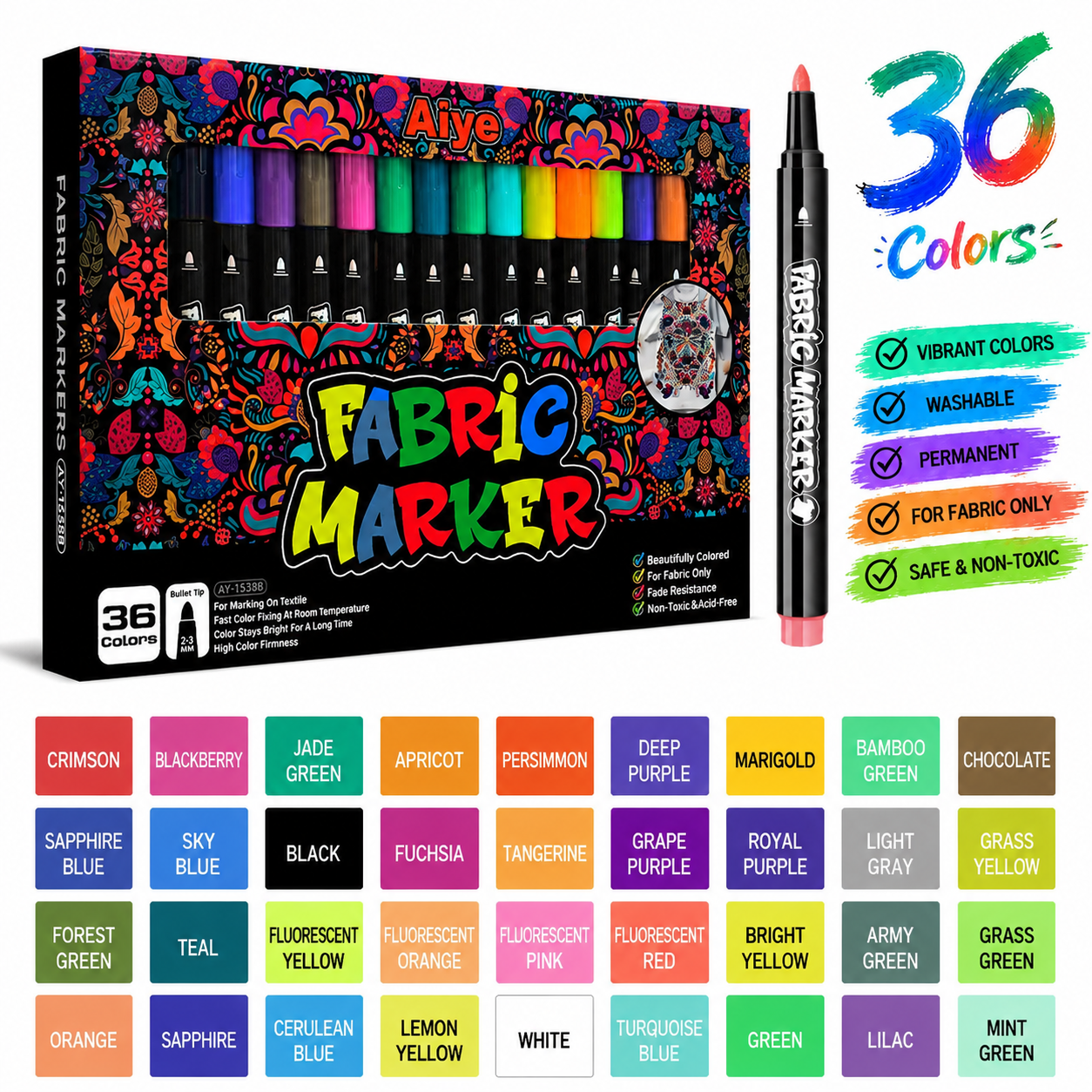 36 colors