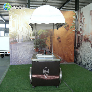 Chariot à glaces pliable, chariot à glaces italien avec congélateur pour présentation - Product Image 2