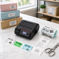 Printer Label Barcode Termal Mobile 2-in-1 dengan Tiket Struk untuk Pengiriman Jarak Terakhir Kurir