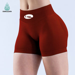 Vente en gros d'usine, pantalon de yoga pour femmes, taille basse, fitness, sans couture, plissé, string serré - Product Image 1