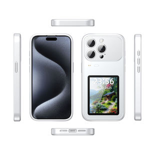 Funda para Teléfono con Pantalla de <span class=keywords><strong>3</strong></span> Pulgadas a Precio de Fábrica para iPhone 15 14 13 Pro Max Plus, Conexión Bluetooth, Mini Juegos, Pronóstico del Tiempo - Product Image 1