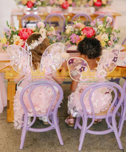 Chaise pour enfants en rotin durable faite à la main pour fête d'anniversaire mariage banquet événement décoration sièges de style en bois naturel - Product Image 6