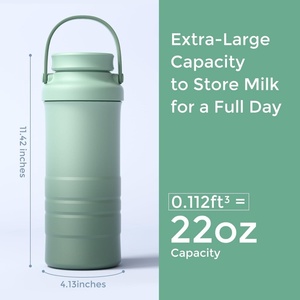Enfriador de Leche Materna Portátil de Acero Inoxidable y Plástico, Botella Refrigerada Manual para Mantener Fresca la Leche para Bebés y Niños, Uso en Exteriores - Product Image 1