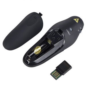 Puntero Presentador Inalámbrico 2.4G con Láser para Presentaciones PPT, Enseñanza y Conferencias, Material ABS Negro - Product Image 4