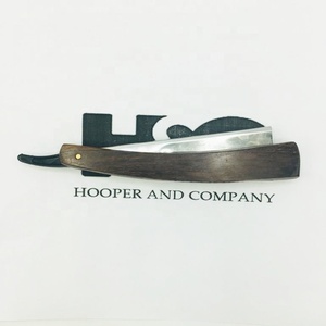 Navaja de Barbero Profesional con Mango de Madera de Nuevo Diseño, Empaque con Logotipo de Salón, Navajas de Acero Inoxidable con Diseño Personalizado - Product Image 3