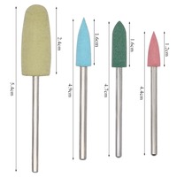 Outils de polissage de bijoux de 2,35 mm, accessoires de perceuse pour manucure, tampon à ongles, fraises rotatives, fraises en caoutchouc et en silicone, embout de perceuse à ongles