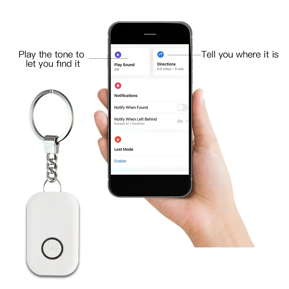 Bluetooth-Anti-Verlust-Smart-Tag Mini-GPS-Tracker für Schlüssel Brieftasche Koffer Tasche Gepäck Haustier-Finder funktioniert mit Apple Find My