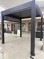 Pergola extérieure en aluminium, résistante au vent et à l'eau, auvent de jardin, parasol de patio, toit à persiennes, pavillon, bâtiments de jardin