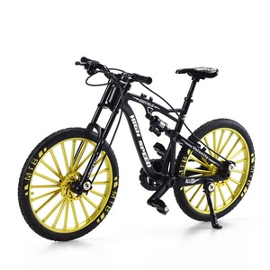 Modèle de vélo de montagne en métal moulé sous pression à l'échelle 1:10, simulation de vélo de course en <span class=keywords><strong>descente</strong></span>, jouet miniature pour garçons, collection de cadeaux - Product Image 6