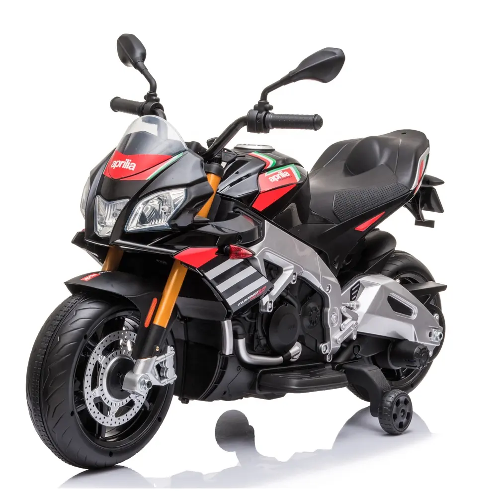 APRILIA Tuono V4 라이센스 오토바이 어린이/키즈 전기 오토바이 자전거 12V