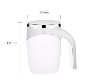 380ml Automatic Magnetic Self Stirring Mixing Coffee Cup <b>Travel</b> Stainless Steel Coffee <b>Mug</b> <b>With</b> <b>Lid</b> - Product Image 3